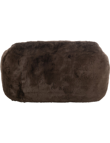 Canapé original poils longs 2 places en Tissu Marron Cutie - 5