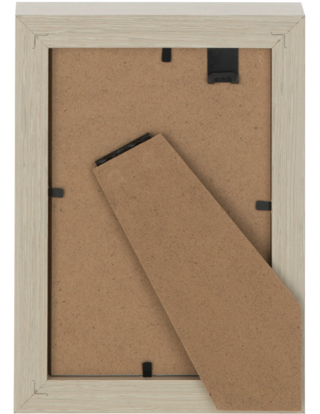Cadre photo Profond Boxéa en Bois Crème pour photo 10x15 - 3