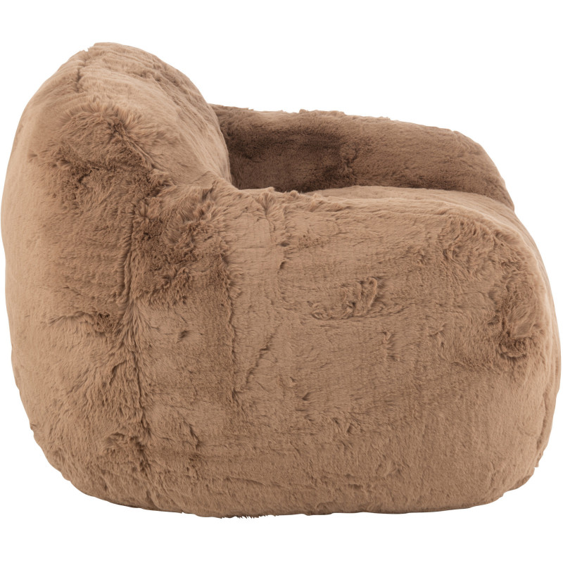 Fauteuil original poils long en Tissu Taupe Cutie - 3