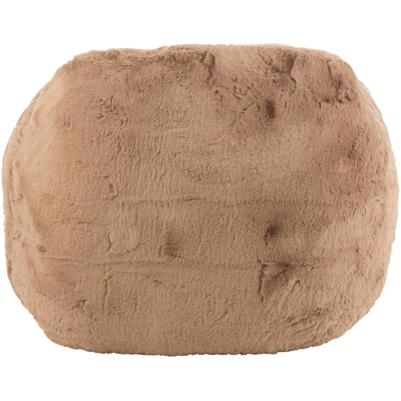 Fauteuil original poils long en Tissu Taupe Cutie - 4