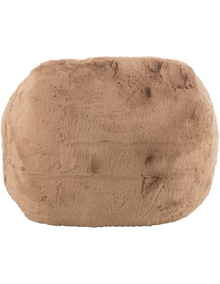 Fauteuil original poils long en Tissu Taupe Cutie - 4