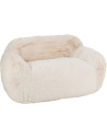 Canapé original poils longs 2 places en Tissu Blanc crème Cutie - 1