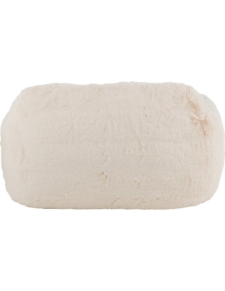 Canapé original poils longs 2 places en Tissu Blanc crème Cutie - 5