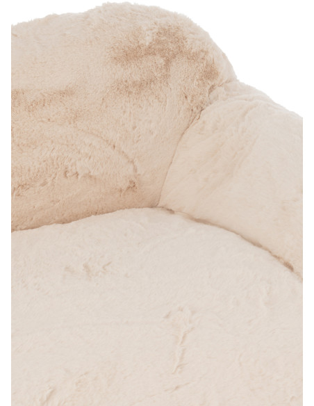 Canapé original poils longs 2 places en Tissu Blanc crème Cutie - 7