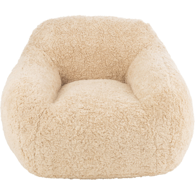 Fauteuil original poils long en Tissu Beige Cutie - 3