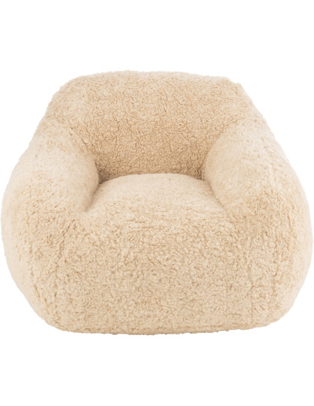 Fauteuil original poils long en Tissu Beige Cutie - 3