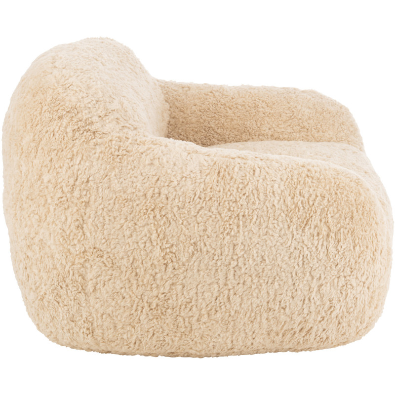 Fauteuil original poils long en Tissu Beige Cutie - 4