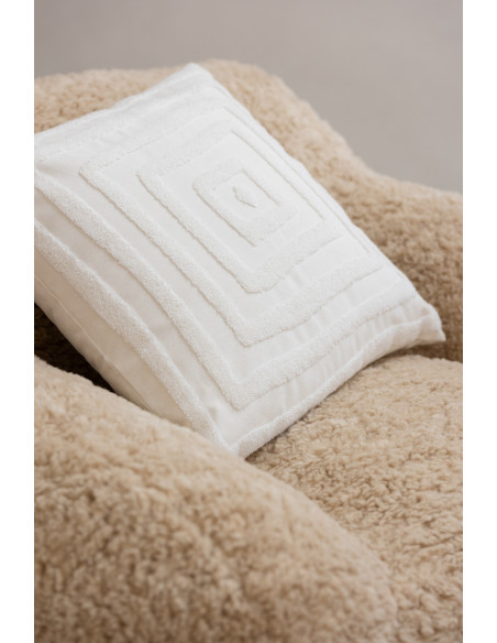 Fauteuil original poils long en Tissu Beige Cutie - 9