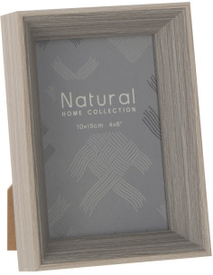 Cadre photo Profond Boxéa en Bois Gris pour photo 10x15 - 1