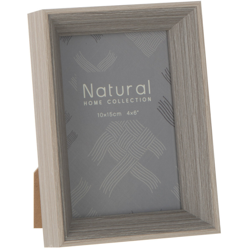 Cadre photo Profond Boxéa en Bois Gris pour photo 10x15 - 1