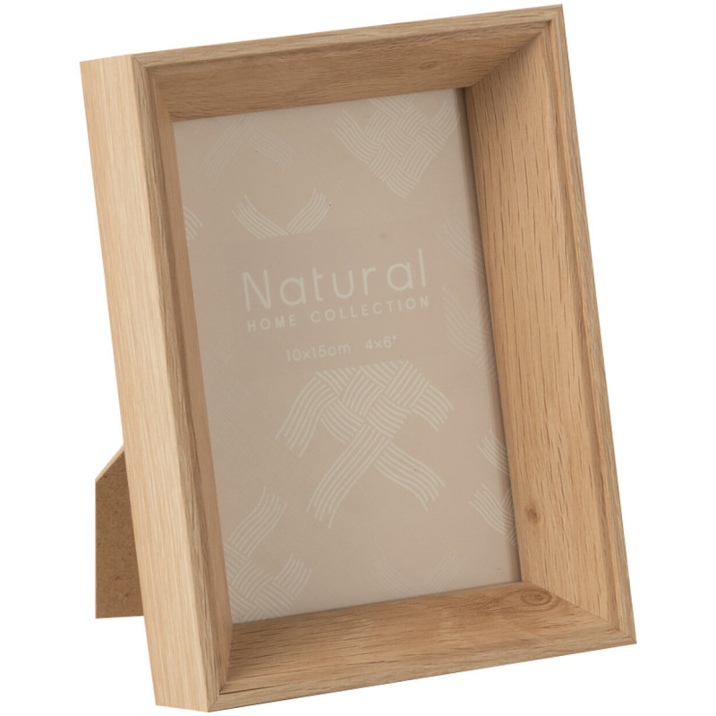 Cadre photo Profond Boxéa en Bois Naturel pour photo 10x15 - 1