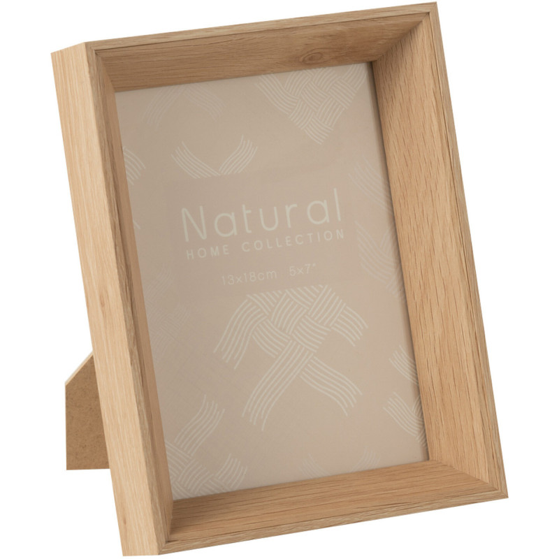 Cadre photo Profond Boxéa en Bois Naturel pour photo 13x18 - 1