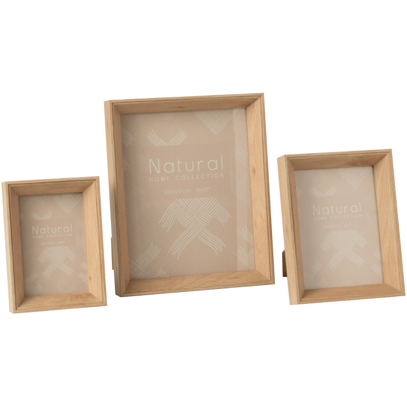 Cadre photo Profond Boxéa en Bois Naturel pour photo 20x25 - 3