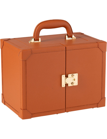 Coffret boîte à bijoux XL en Simili Terracotta Chérie J-Line - 1