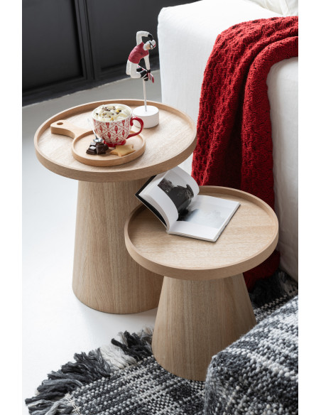 Plaid tricot grosse maille 130x180 en Tissu acrylique Rouge Grandma - 2