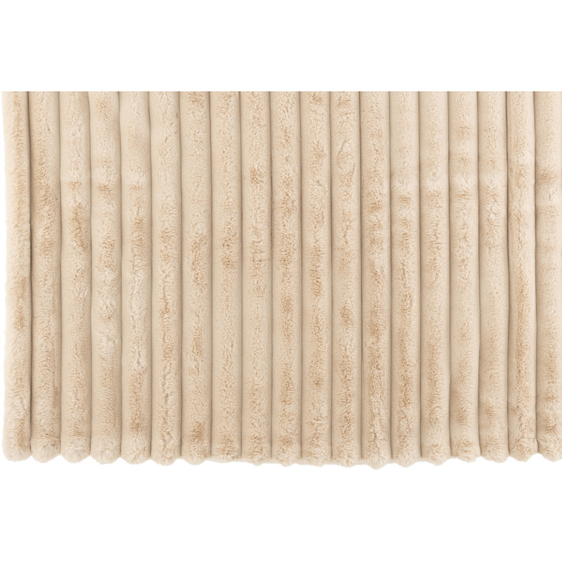 Plaid douceur 180x130 en Velours côtelé Beige Corduroy - 2
