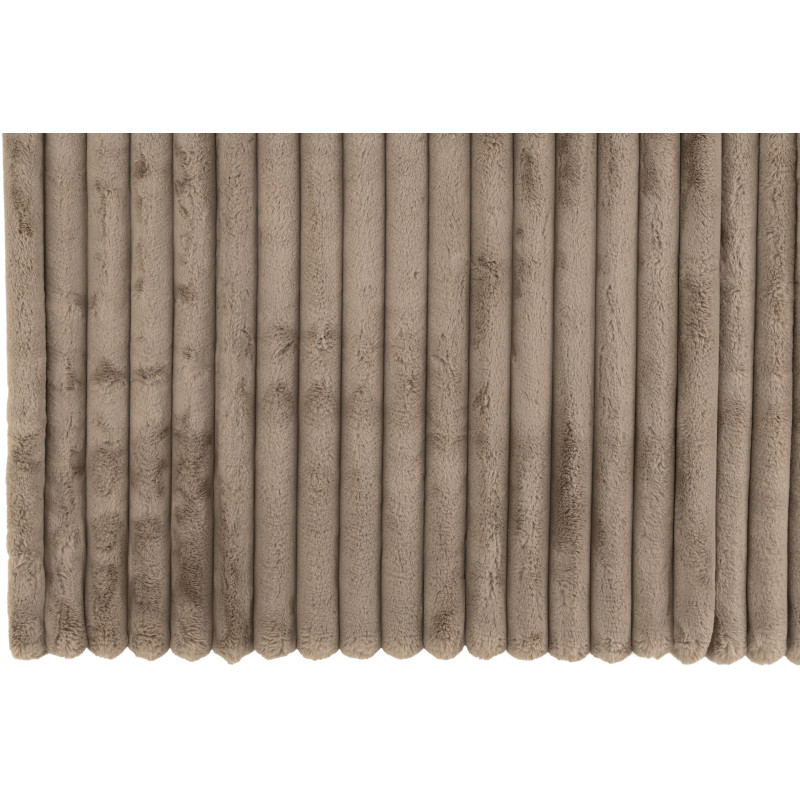 Plaid douceur 180x130 en Velours côtelé Taupe Corduroy - 3