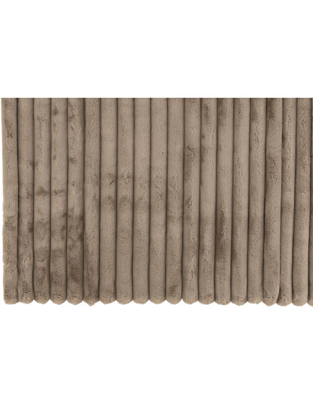 Plaid douceur 180x130 en Velours côtelé Taupe Corduroy - 3
