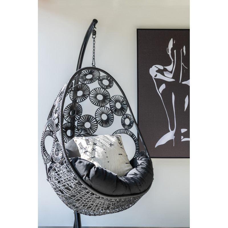 Toile imprimée et peinte XL Rectangulaire Silhouette de Femme assise Frode 100x140 - 2