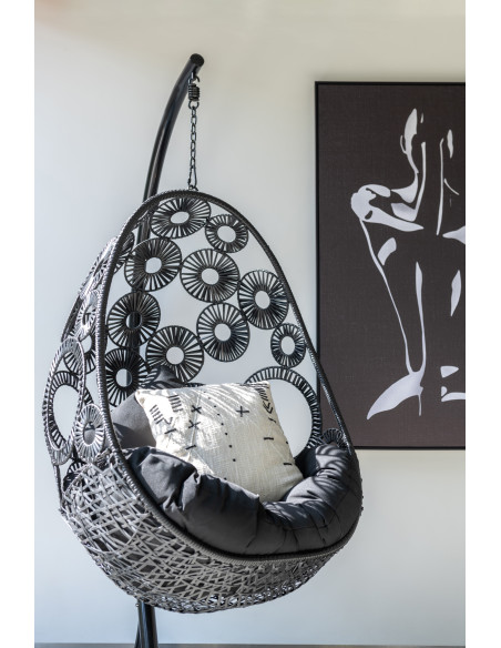 Toile imprimée et peinte XL Rectangulaire Silhouette de Femme assise Frode 100x140 - 2