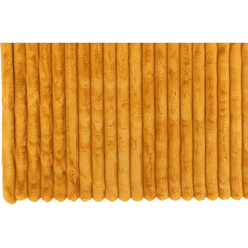 Plaid douceur 180x130 en Velours côtelé Jaune ocre Corduroy - 2