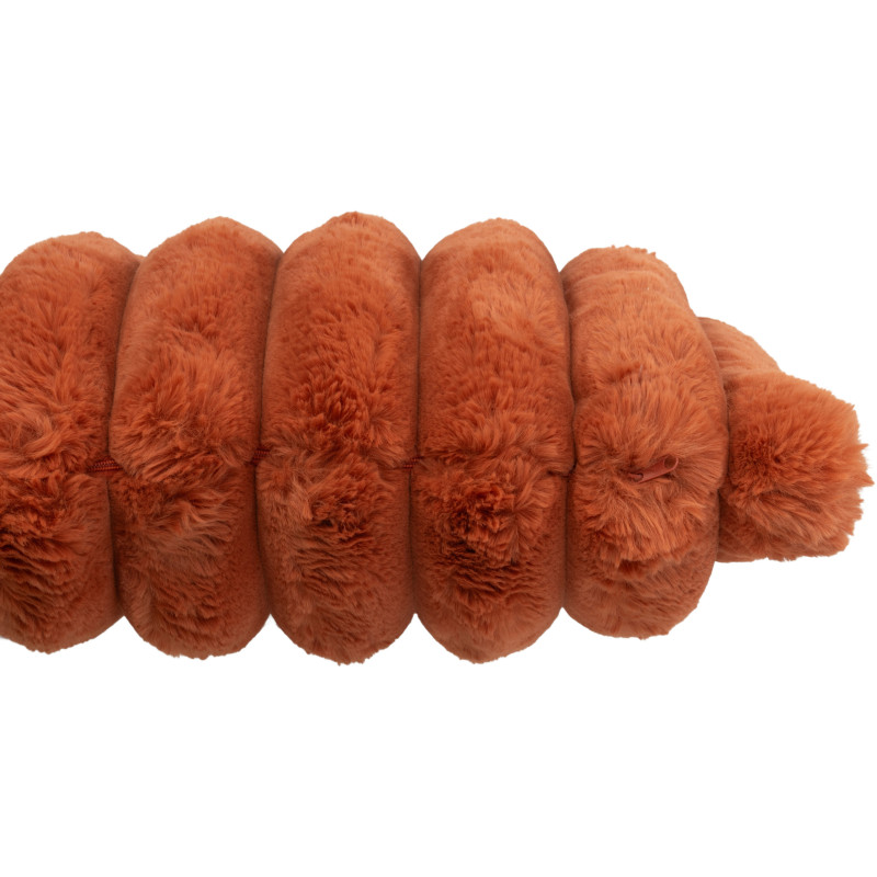 Coussin moelleux Carré 45x45 en Velours côtelé Orange rouille Corduroy - 2