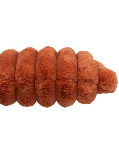 Coussin moelleux Carré 45x45 en Velours côtelé Orange rouille Corduroy - 2