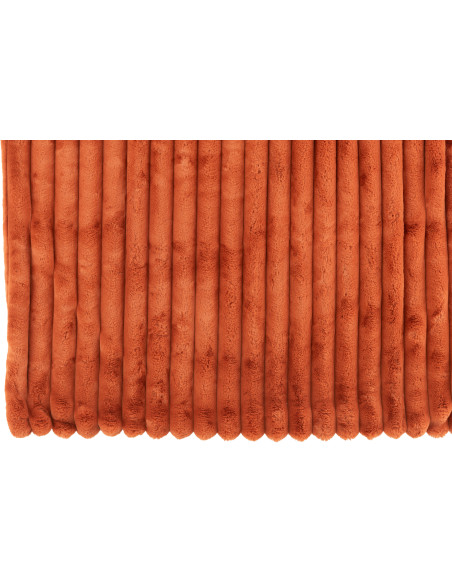 Plaid douceur 180x130 en Velours côtelé Orange rouille Corduroy - 2
