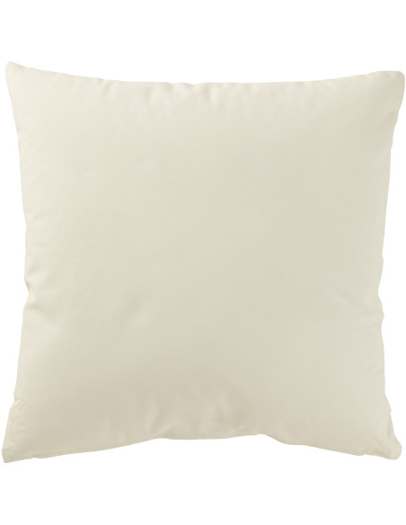 Coussin original relief Carré 45x45 en Coton Blanc Doré Motif Sapin de Noël Endoril - 3