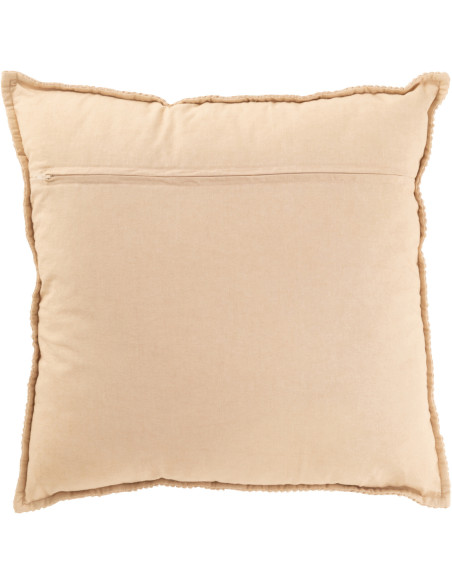 Coussin moderne Carré 45x45 en Velours côtelé Beige Talyra - 2
