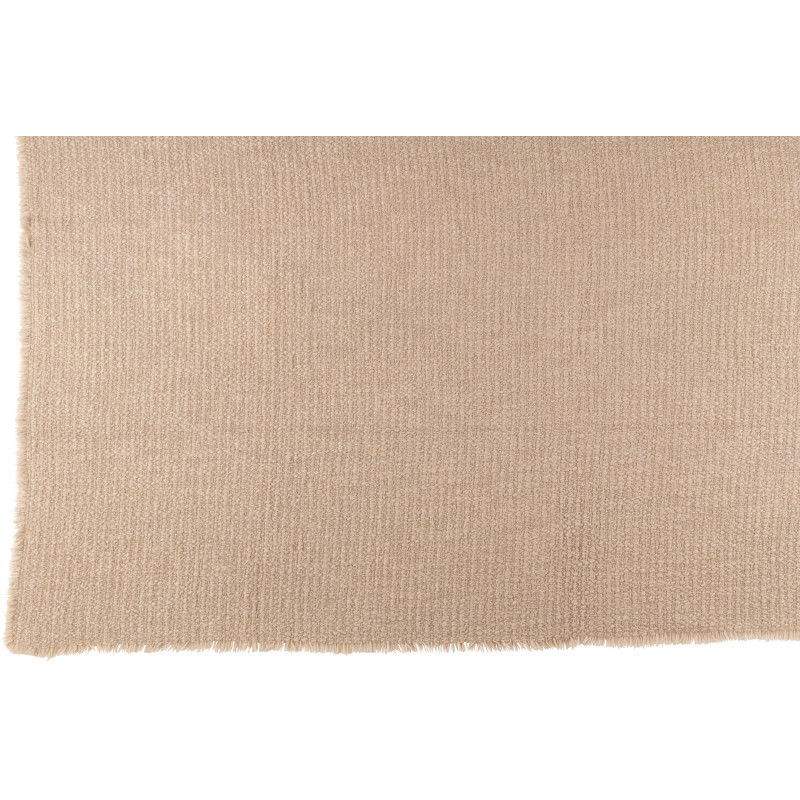 Plaid style vintage 180x130 en Coton Tissu Beige Effiloché Xyrell - 2