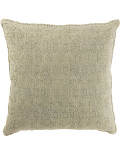 Coussin original XL Carré 50x50 en Coton Tissu Vert menthe Rylith - 1