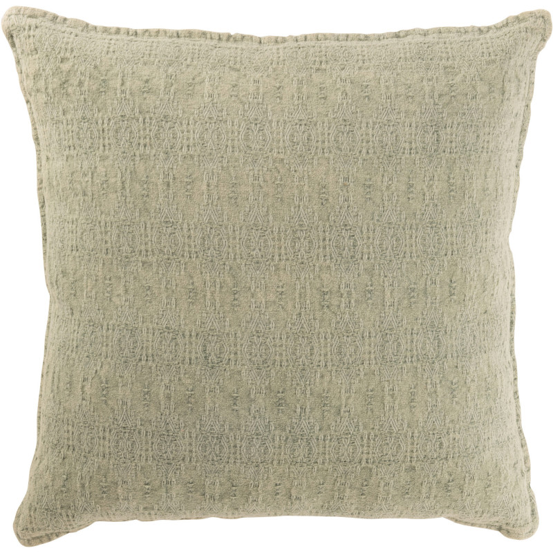 Coussin original XL Carré 50x50 en Coton Tissu Vert menthe Rylith - 1