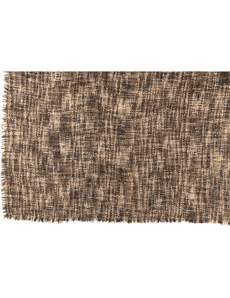 Plaid original 180x130 en Coton Acrylique Marron Beige Tweed - 3
