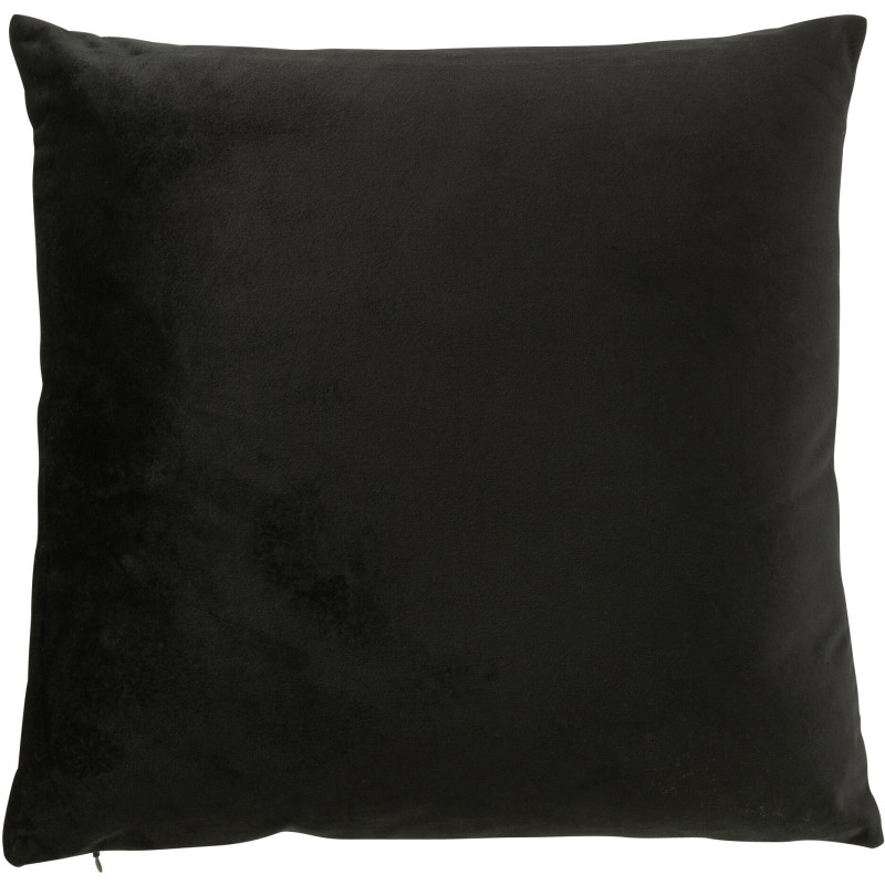 Coussin original Renard Carré 45x45 en Velours Blanc Noir Merry Christmas - 2