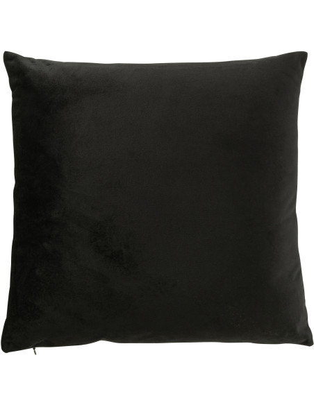 Coussin original Renard Carré 45x45 en Velours Blanc Noir Merry Christmas - 2