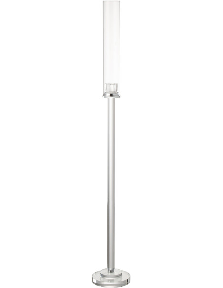 Bougeoir sur pied design XL Hauteur 100 cm en Verre Transparent Urion - 1