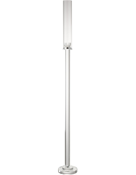 Bougeoir sur pied design XXL Hauteur 120 cm en Verre Transparent Urion - 1