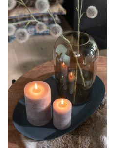 Plateau décoratif moderne Ovale en Métal Bleu Nala (Lot de 2) - 1 2