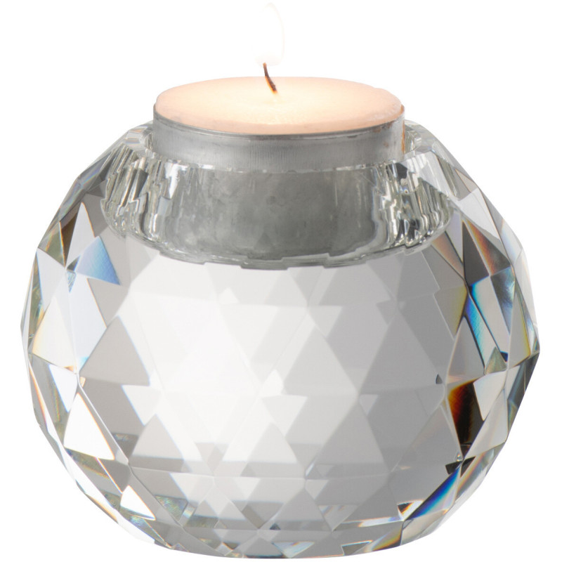 Photophore original boule Diamètre 8 cm en Cristal Transparent Hilio - 2