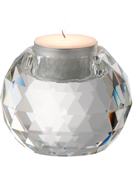 Photophore original boule Diamètre 8 cm en Cristal Transparent Hilio - 2