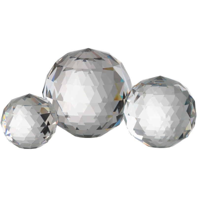 Photophore original boule Diamètre 8 cm en Cristal Transparent Hilio - 3