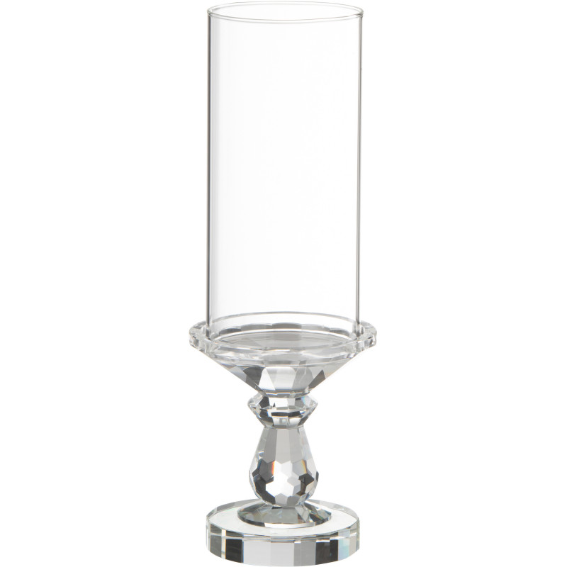 Photophore moderne sur pied Hauteur 35 cm en Verre Transparent Cormo - 1