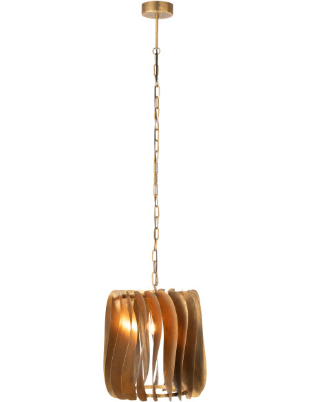 Suspension design moderne Diamètre 37 cm en Métal Doré Tina - 1