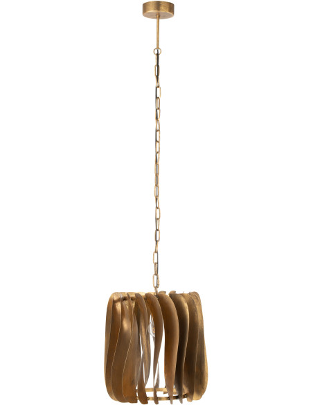Suspension design moderne Diamètre 37 cm en Métal Doré Tina - 2
