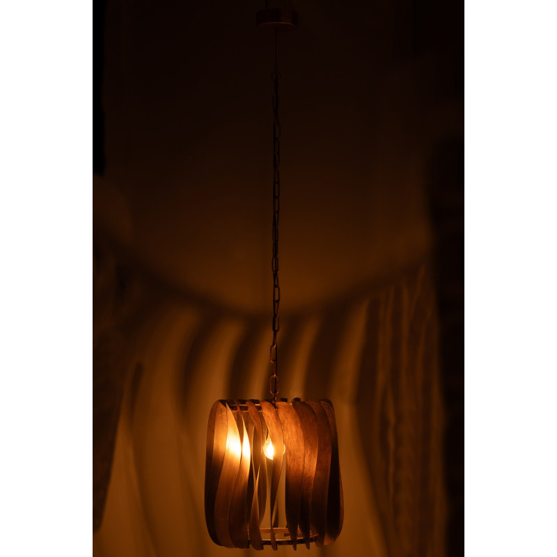 Suspension design moderne Diamètre 37 cm en Métal Doré Tina - 3