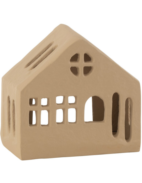 Photophore original Maison 9 cm en Métal Beige Goa - 2