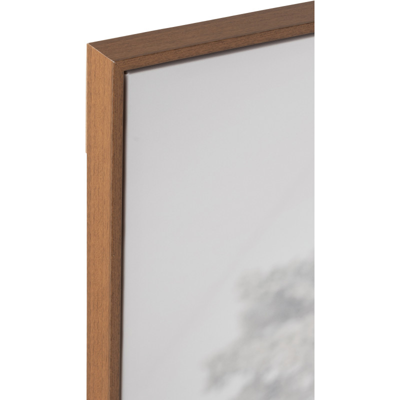 Toile murale originale imprimée Yack Paysage 143x103 Cadre en bois de pin Marron Blanc Gavlon - 3