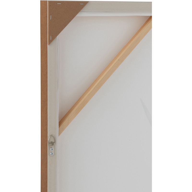 Toile murale originale imprimée Yack Paysage 143x103 Cadre en bois de pin Marron Blanc Gavlon - 4