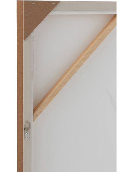 Toile murale originale imprimée Yack Paysage 143x103 Cadre en bois de pin Marron Blanc Gavlon - 4